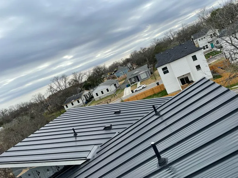 Standing seam metal roof panels with vents for Skylight Repair in Maryland Heights